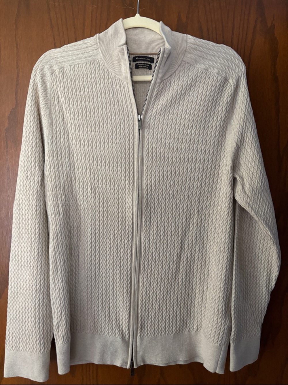 Full zip cotton cardigan